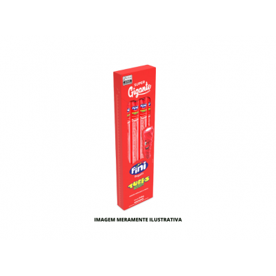 GOMA FINI TUBES GIGANTE MORANGO ACIDO 1X24X27G